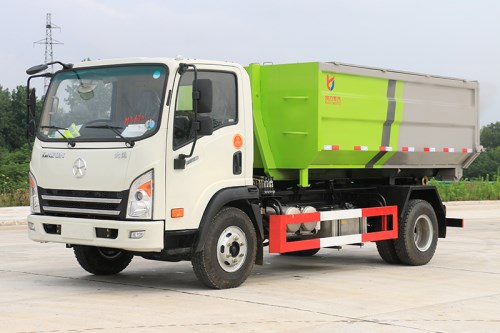 藍牌大運6方勾臂垃圾車