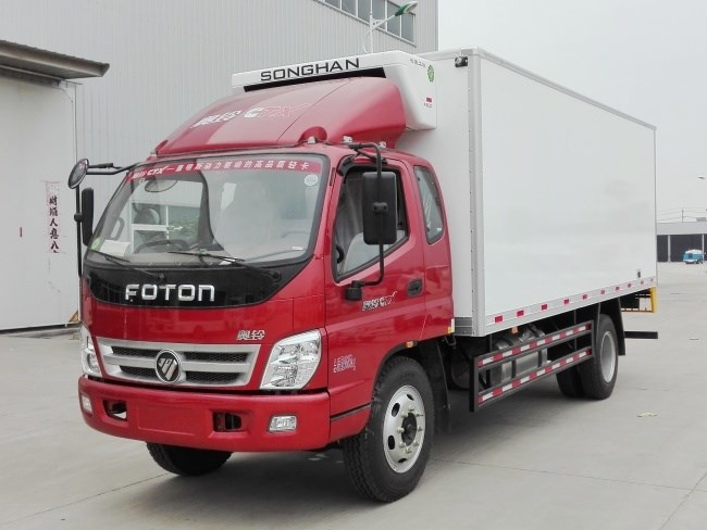 (廂長(zhǎng)5.1米)福田奧鈴一排半冷藏車(chē)