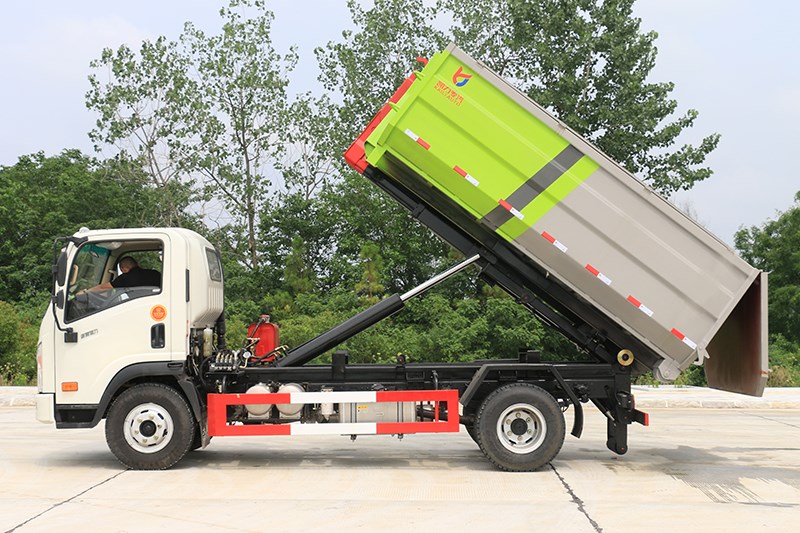 國六大運 藍牌 6方 套臂垃圾車